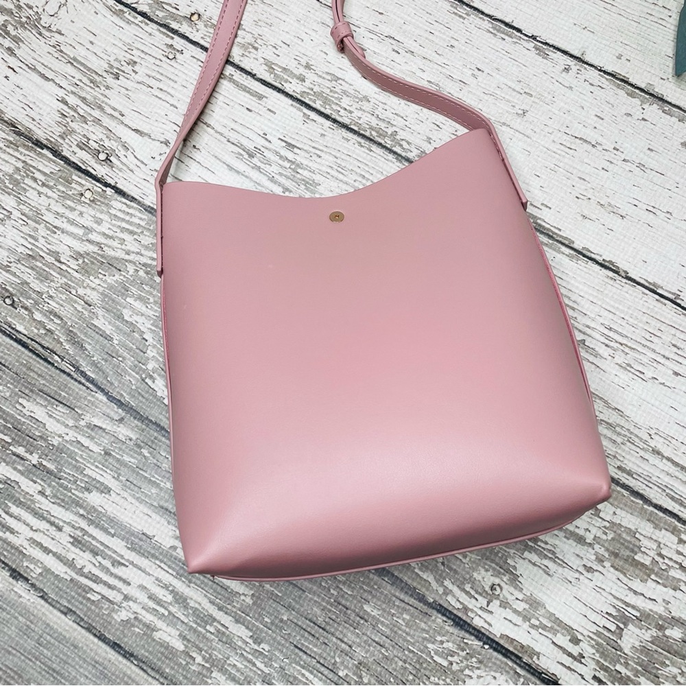Anthropologie Samara Peony Pink Crossbody Bag - Picture 9 of 10